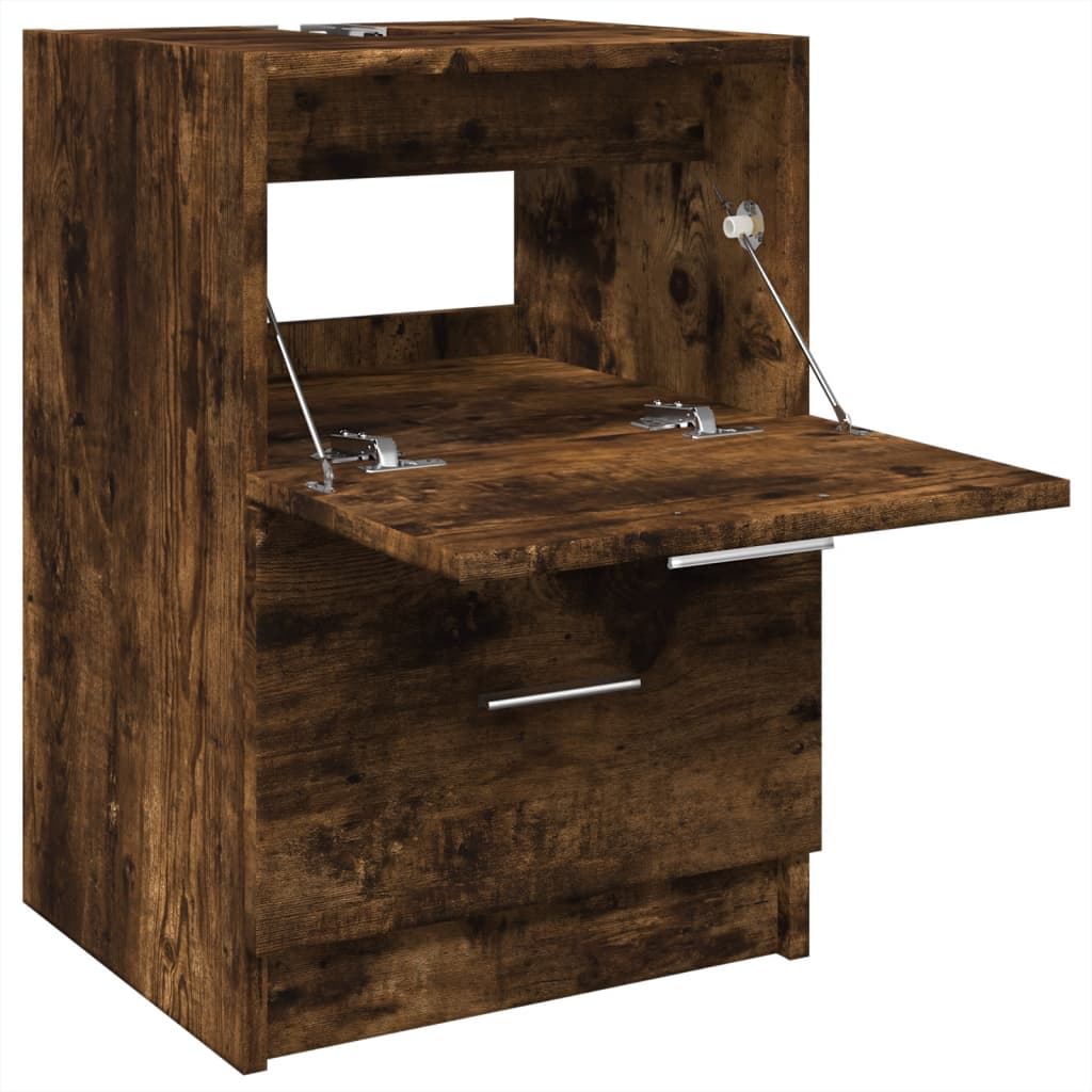 vidaXL Sink Cabinet | Smoked Oak | Engineered Wood | 40x37x59 cm 5