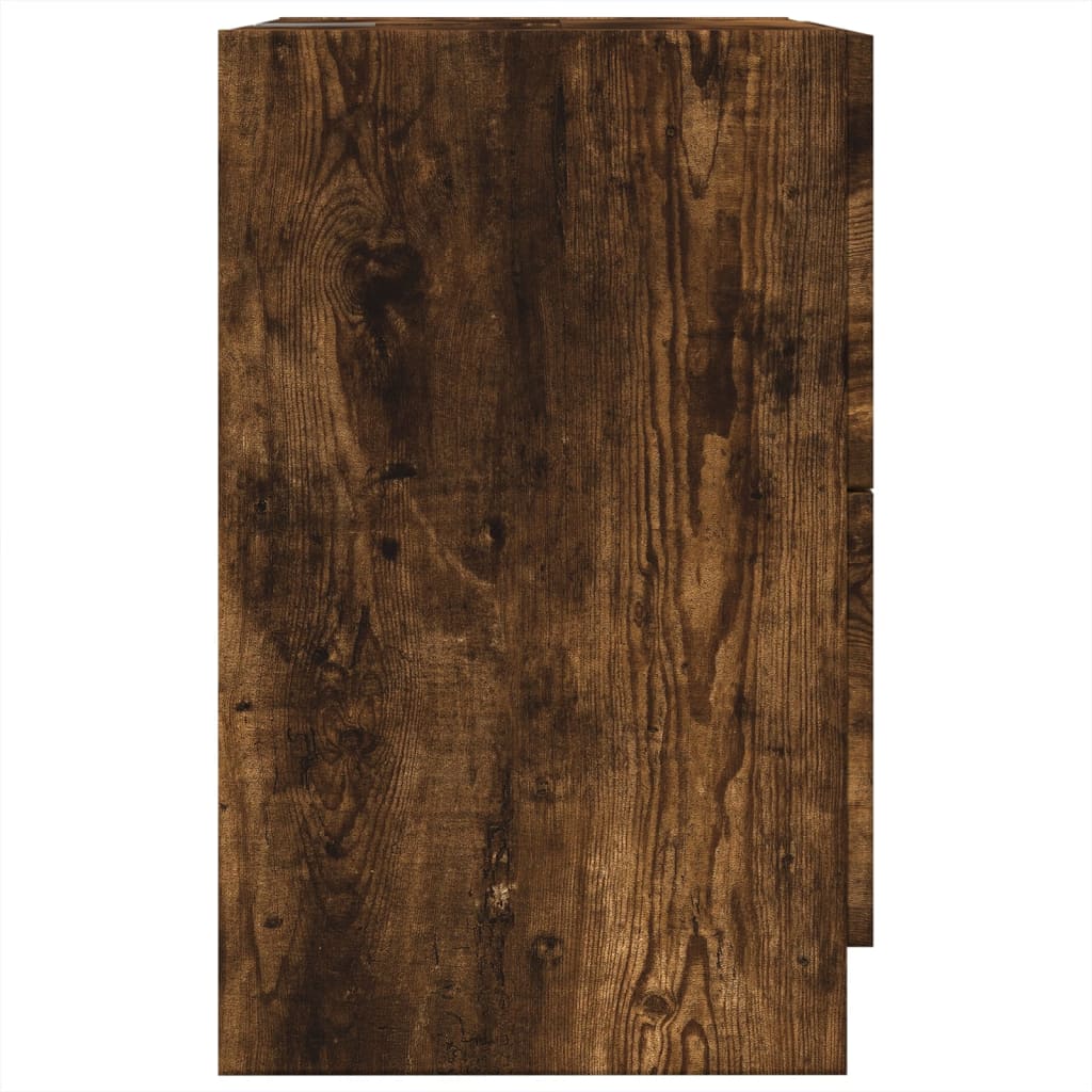 vidaXL Sink Cabinet | Smoked Oak | Engineered Wood | 40x37x59 cm 6