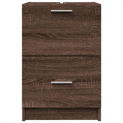 vidaXL Sink Cabinet | Brown Oak | Engineered Wood | 40cm x 37cm x 59cm 4
