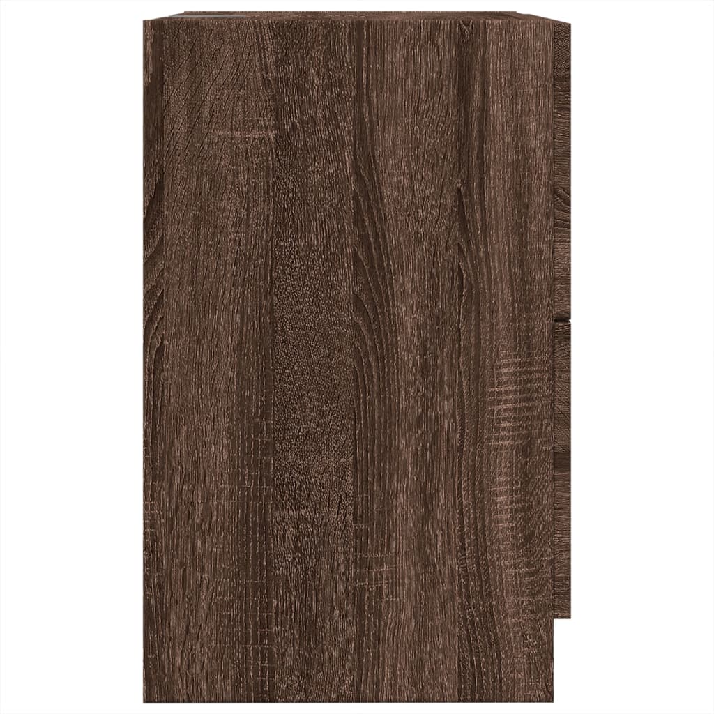 vidaXL Sink Cabinet | Brown Oak | Engineered Wood | 40cm x 37cm x 59cm 6
