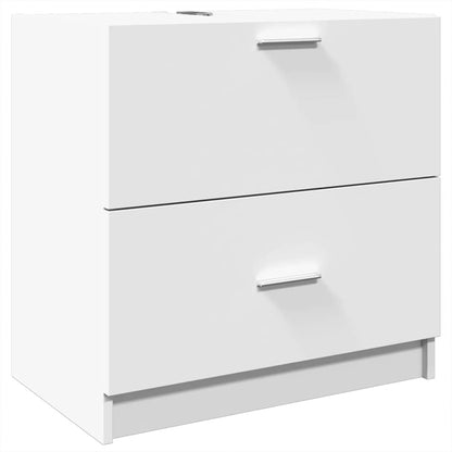 vidaXL Sink Cabinet | White | Engineered wood | Medium | Sink Cabinet 2