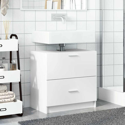 vidaXL Sink Cabinet | White | Engineered wood | Medium | Sink Cabinet 3