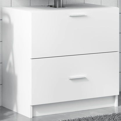 vidaXL Sink Cabinet | White | Engineered wood | Medium | Sink Cabinet 1
