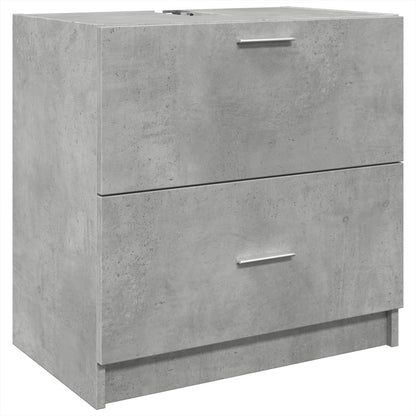 vidaXL Sink Cabinet | Concrete grey | Engineered wood | Regular | Sink Cabinet 2