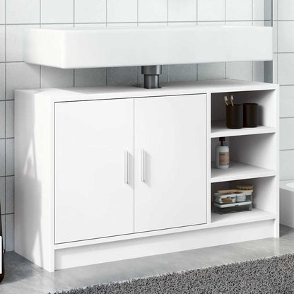 vidaXL Sink Cabinet White 90x29x55 cm Engineered Wood 1