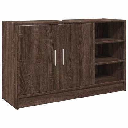 vidaXL Sink Cabinet Brown Oak 90x29x55 cm Engineered Wood 2