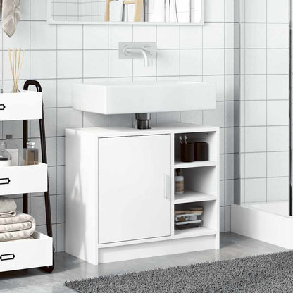 vidaXL Sink Cabinet White 63x29x55 cm Engineered Wood 3