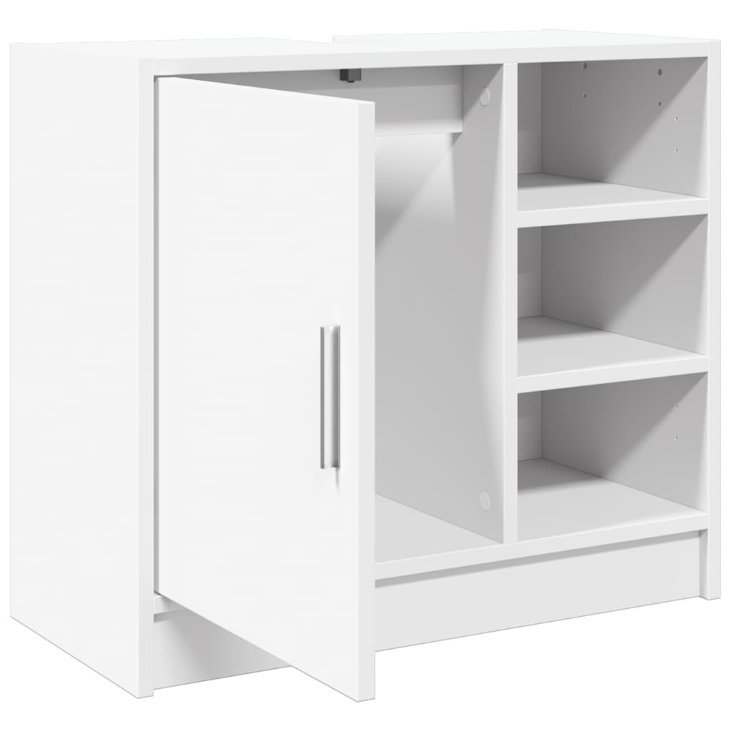 vidaXL Sink Cabinet White 63x29x55 cm Engineered Wood 6