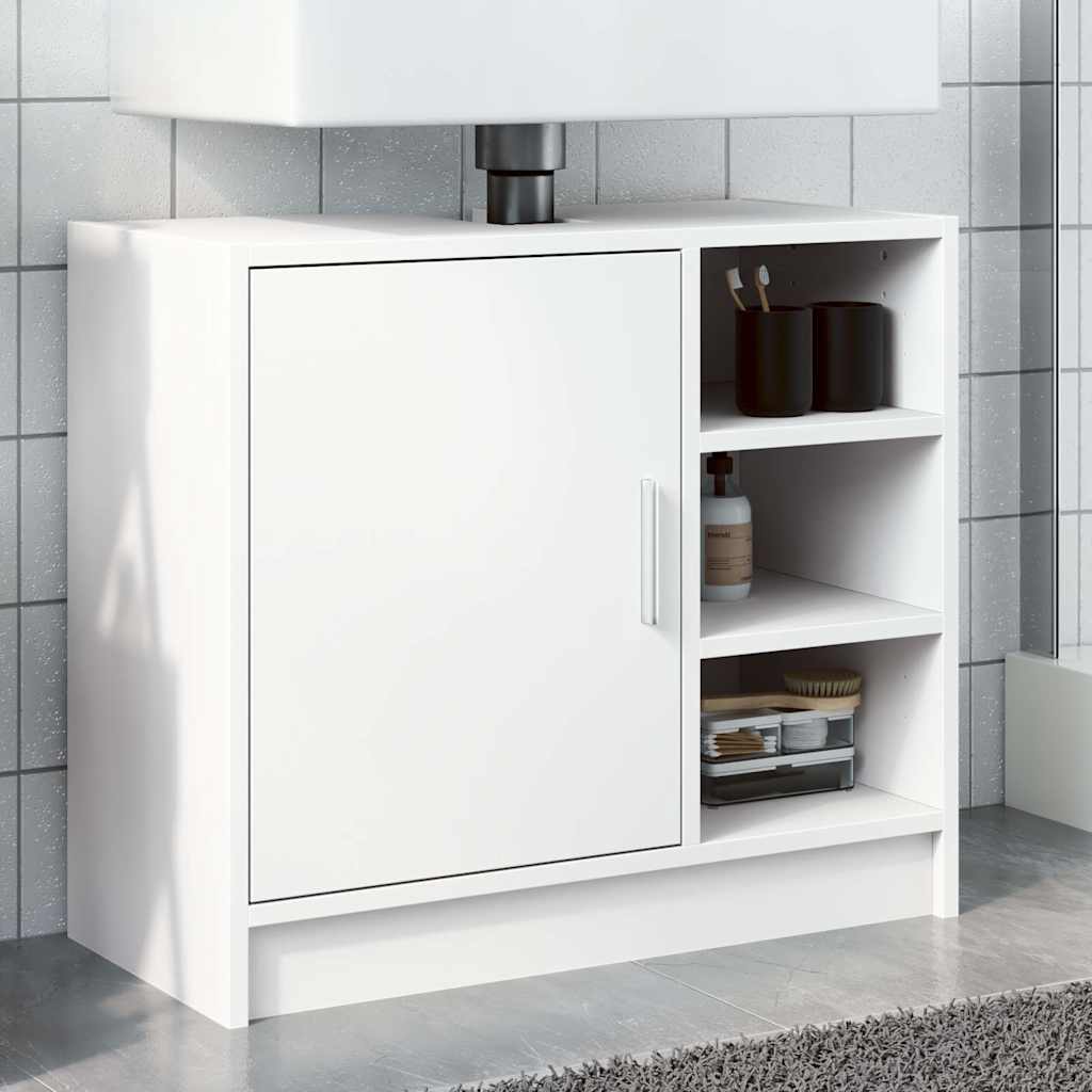 vidaXL Sink Cabinet White 63x29x55 cm Engineered Wood 1