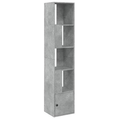 Bookcase Engineered Wood Concrete Grey
