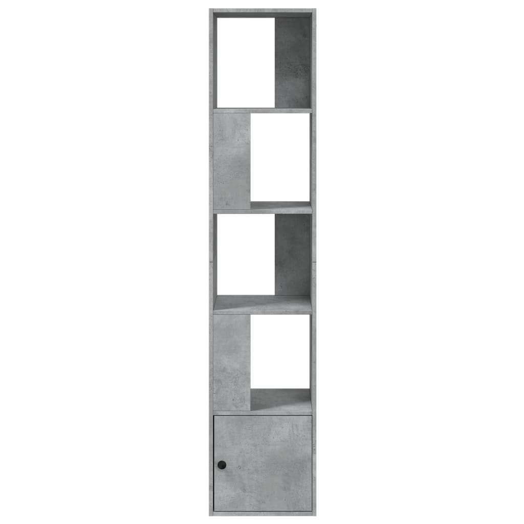 Bookcase Engineered Wood Concrete Grey