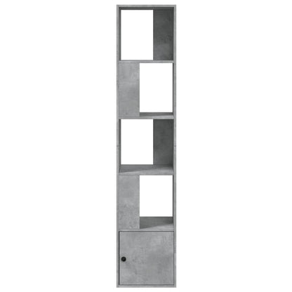 Bookcase Engineered Wood Concrete Grey