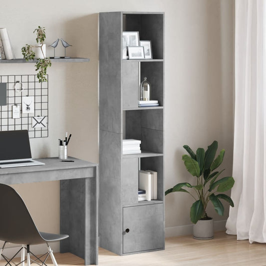 vidaXL Bookcase Concrete Grey 40x36x189 cm Engineered Wood 1