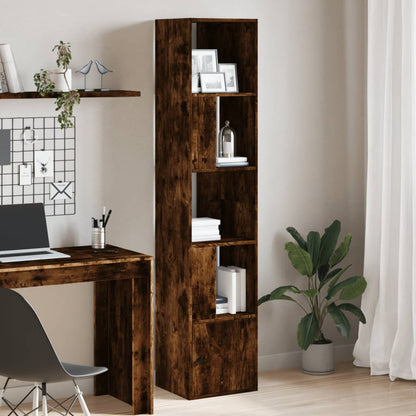 Bookcase Engineered Wood Smoked Oak