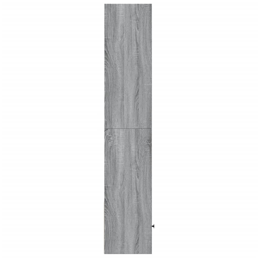 vidaXL Bookcase Grey Sonoma 40x36x189 cm Engineered Wood 5
