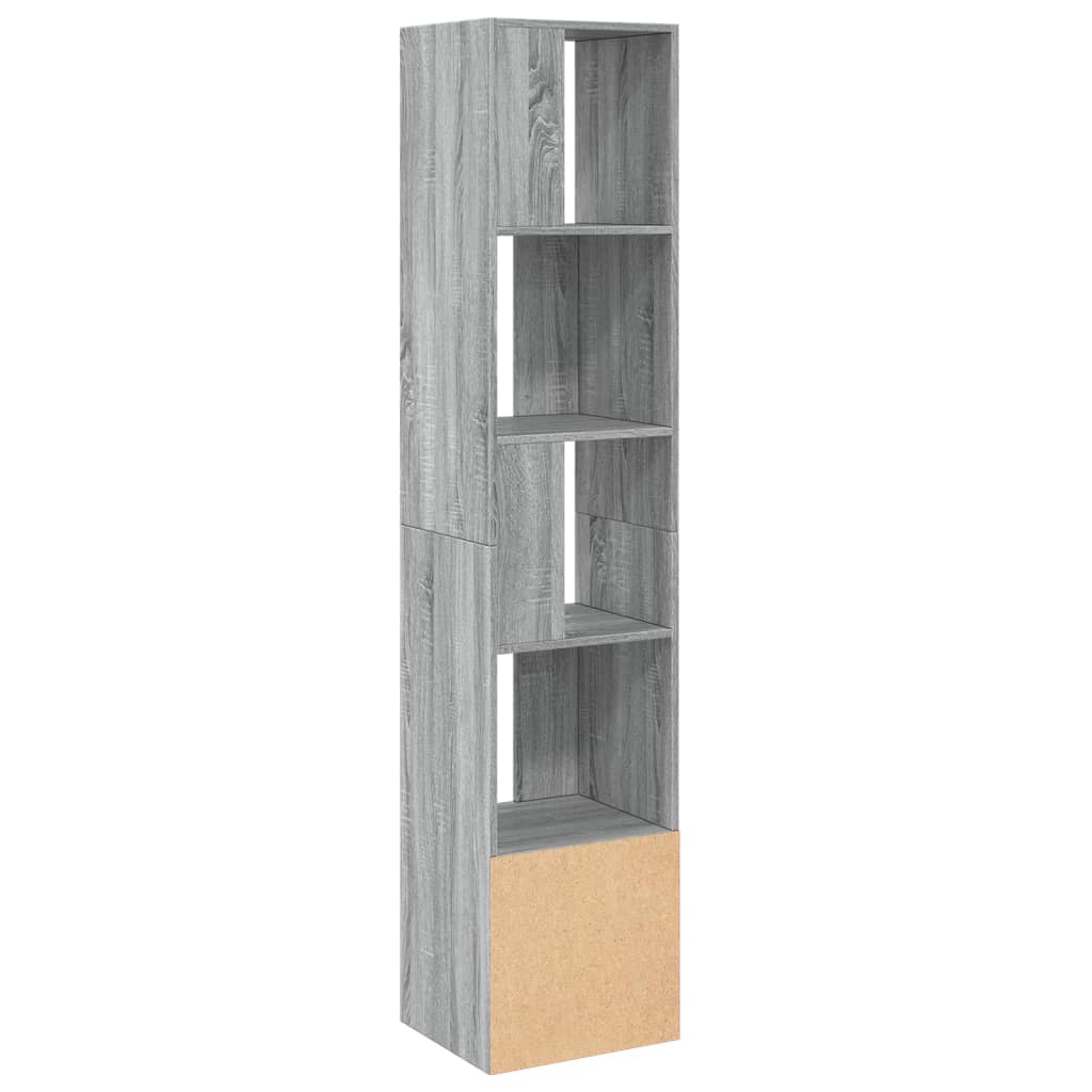 vidaXL Bookcase Grey Sonoma 40x36x189 cm Engineered Wood 4