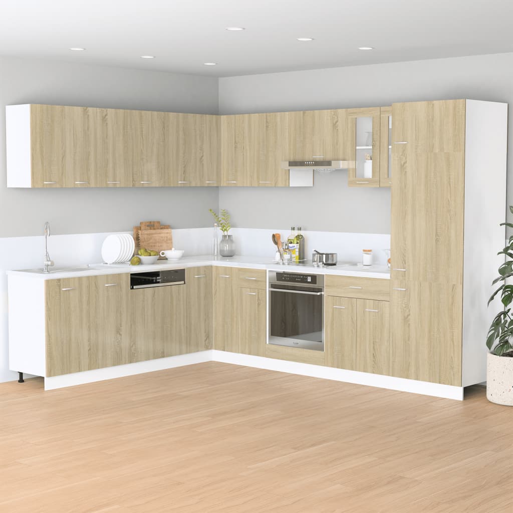 vidaXL Hanging Cabinet Lyon Sonoma Oak 80x31x60 cm Engineered Wood 3