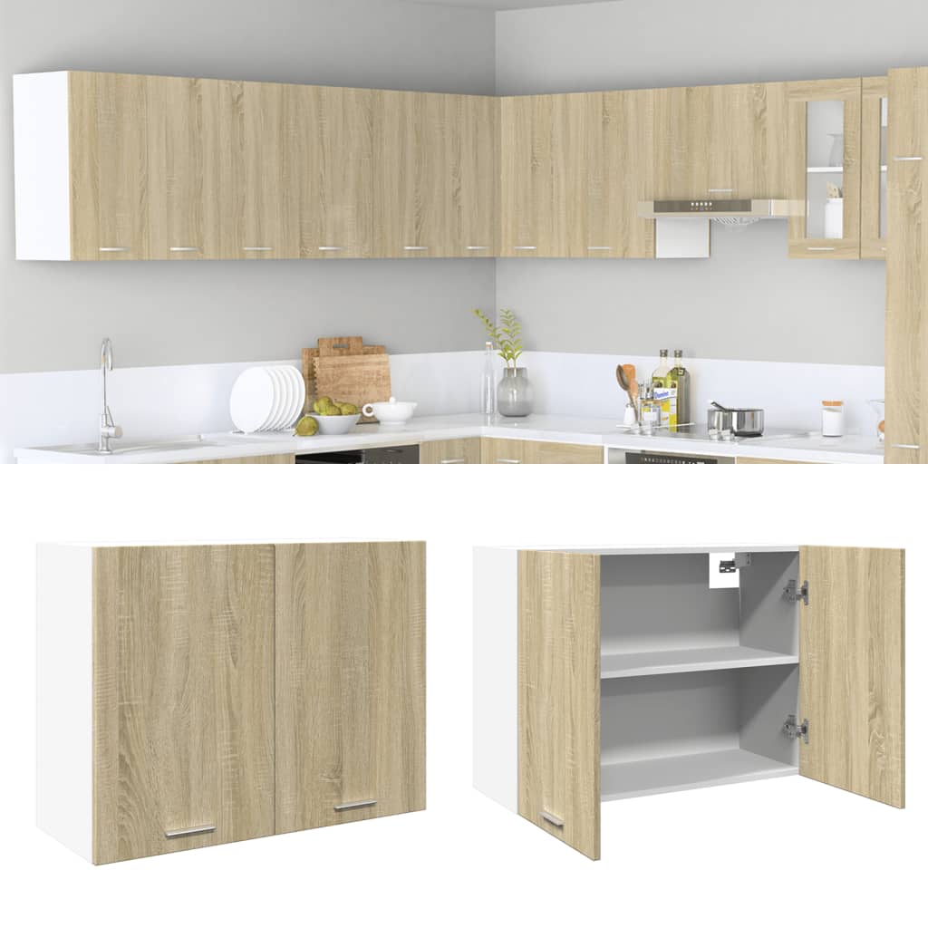vidaXL Hanging Cabinet Lyon Sonoma Oak 80x31x60 cm Engineered Wood 1