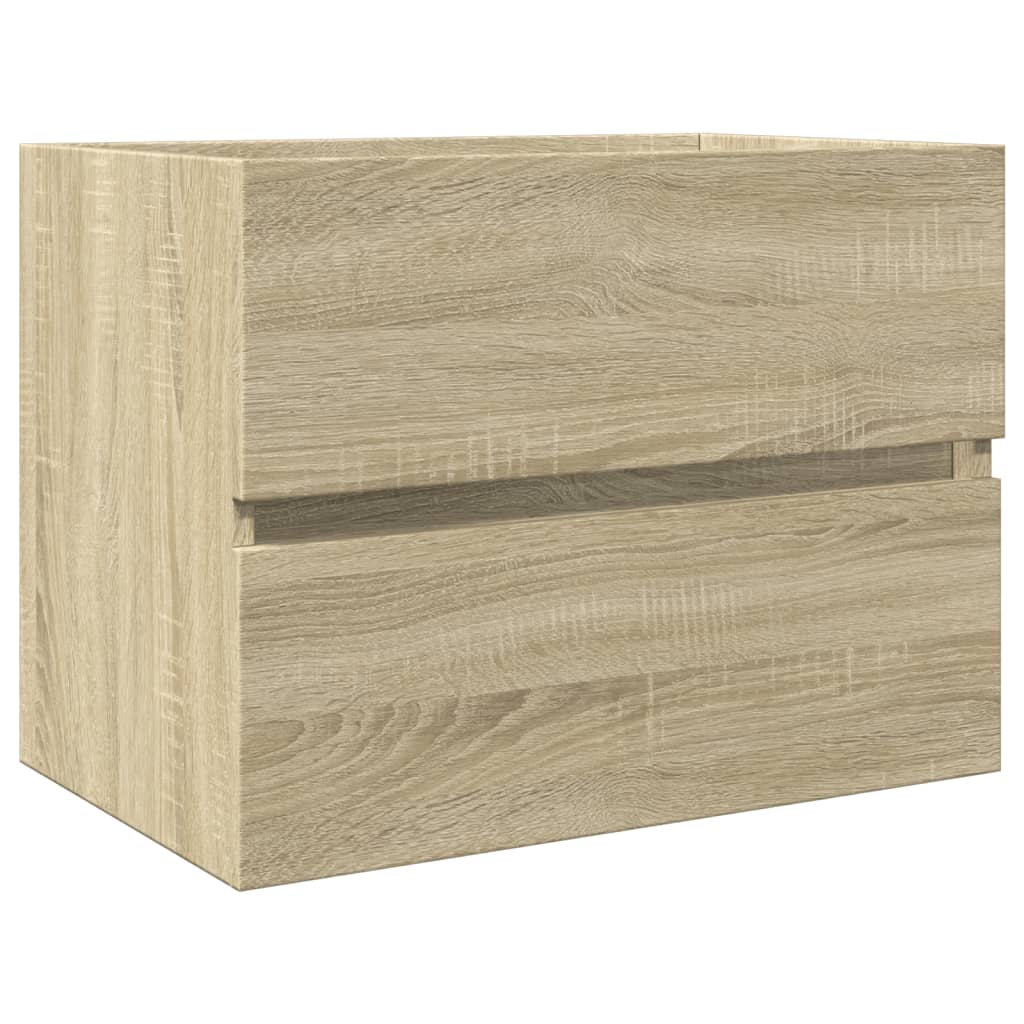 vidaXL Sink Cabinet Sonoma Oak 60x38.5x45 cm Engineered Wood 2