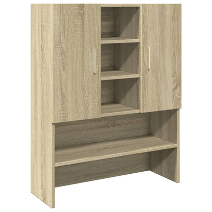 vidaXL Washing Machine Cabinet Sonoma Oak 70.5x24x90 cm 2