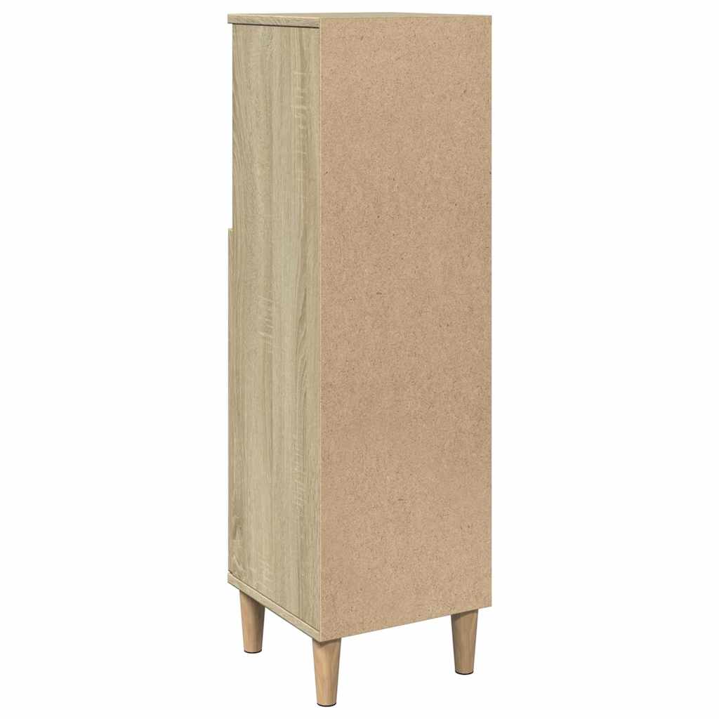 vidaXL Bathroom Cabinet Sonoma Oak 30x30x100 cm Engineered Wood 6