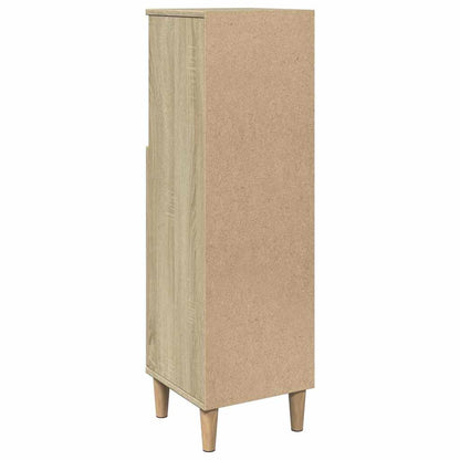 vidaXL Bathroom Cabinet Sonoma Oak 30x30x100 cm Engineered Wood 6