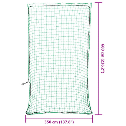 vidaXL Trailer Net with Elastic Rope Green 6x3.5 m PP 6