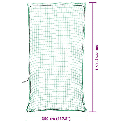 vidaXL Trailer Net with Elastic Rope Green 8x3.5 m PP 6