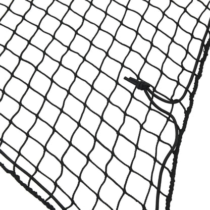 vidaXL Trailer Net with Elastic Rope Black 4.5x2.5 m PP 3