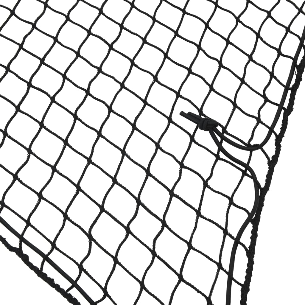 vidaXL Trailer Net with Elastic Rope Black 7x3.5 m PP 3