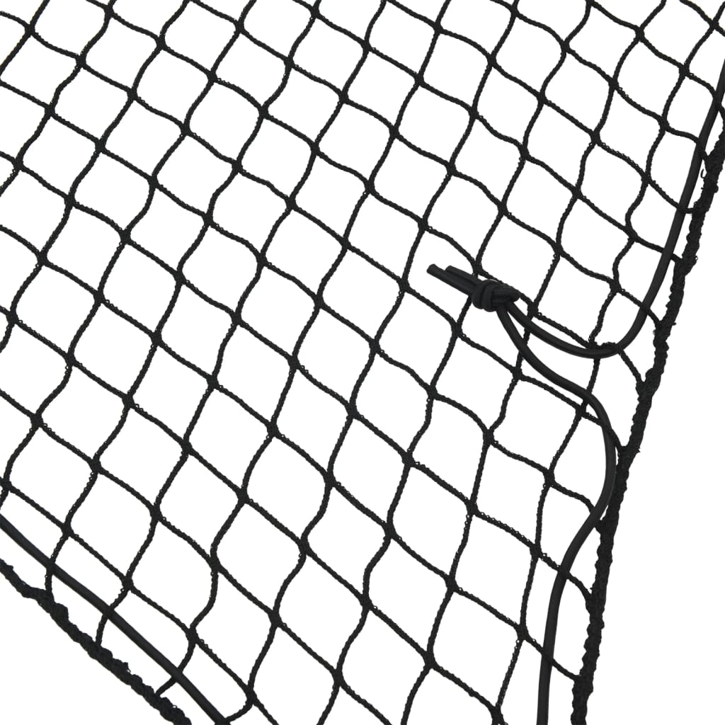 vidaXL Trailer Net with Elastic Rope Black 4x4 m PP 3