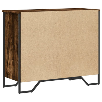 vidaXL Chest of Drawers Smoked Oak 91x35.5x74.5 cm Engineered wood 6