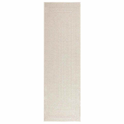 vidaXL Rug ZIZUR Cream 80x250 cm Jute Look Indoor and Outdoor 3