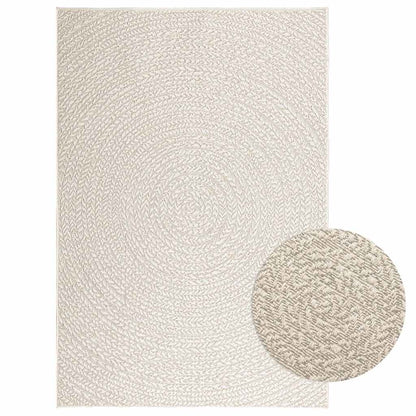 vidaXL Rug ZIZUR Cream 120x170 cm Jute Look Indoor and Outdoor 1