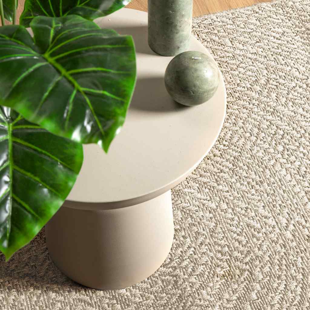 vidaXL Rug ZIZUR Cream 120x170 cm Jute Look Indoor and Outdoor 2