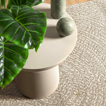 vidaXL Rug ZIZUR Cream 120x170 cm Jute Look Indoor and Outdoor 2