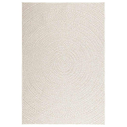 vidaXL Rug ZIZUR Cream 120x170 cm Jute Look Indoor and Outdoor 3