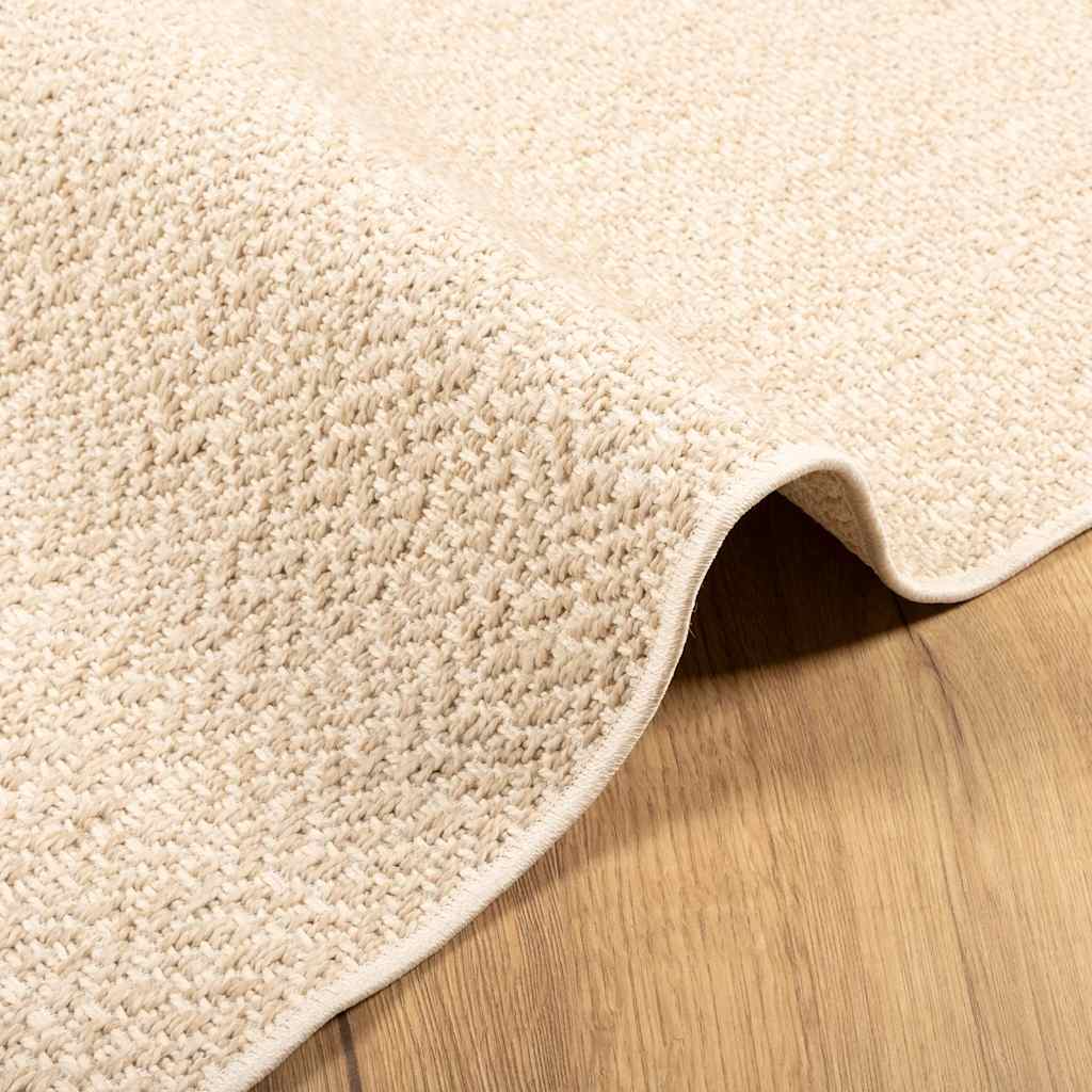 vidaXL Rug ZIZUR Beige 120x120 cm Jute Look Indoor and Outdoor 6