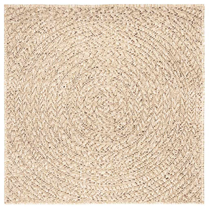 vidaXL Rug ZIZUR Beige 120x120 cm Jute Look Indoor and Outdoor 2