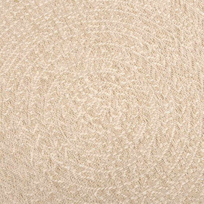 vidaXL Rug ZIZUR Beige 120x120 cm Jute Look Indoor and Outdoor 6
