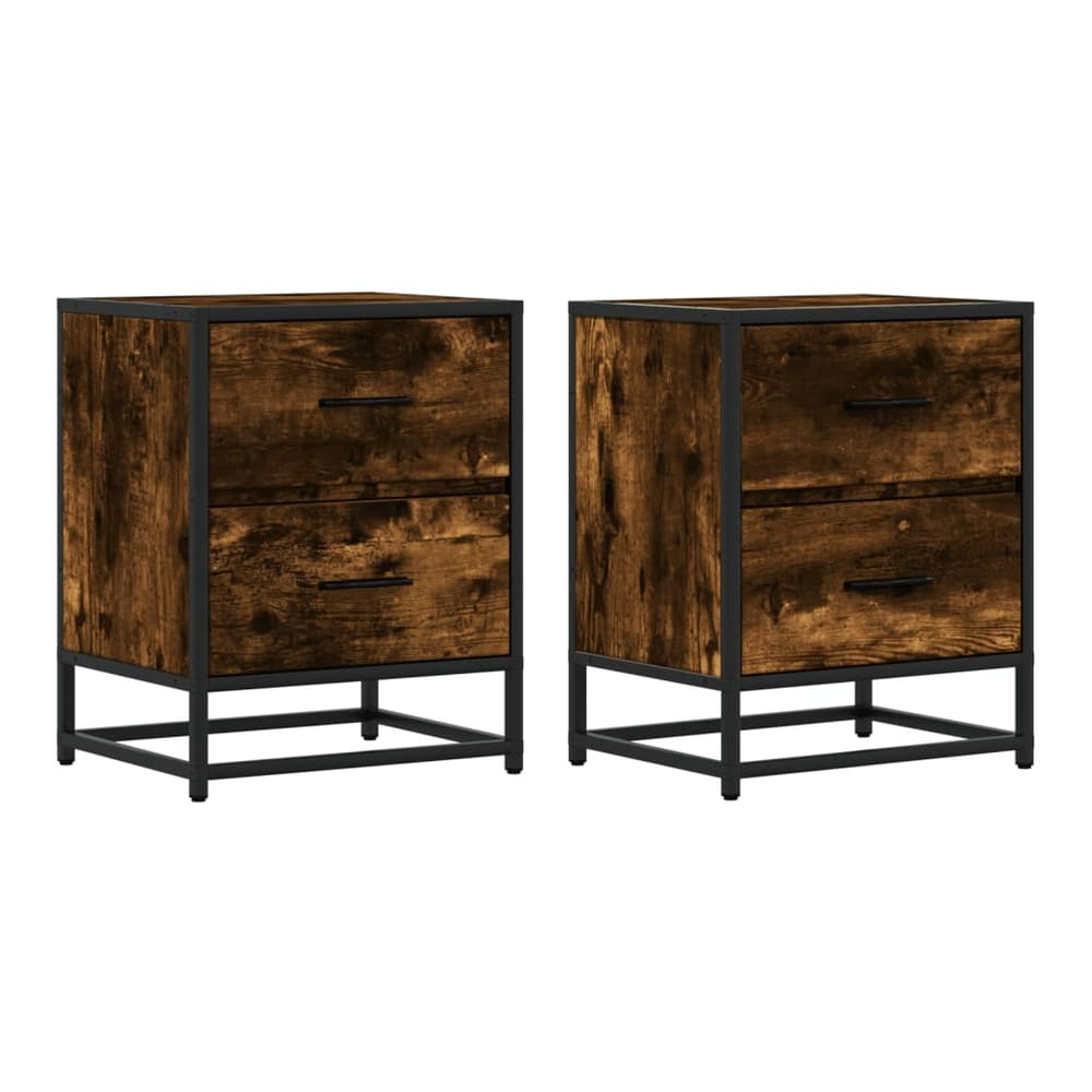 Bedside Cabinet 40x31x50 cm Engineered Wood Smoked oak
