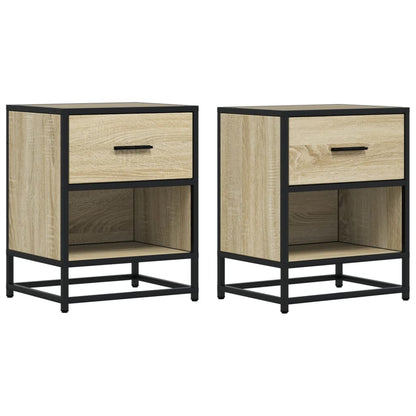 vidaXL Bedside Cabinets 2 pcs Sonoma Oak 40x31x50 cm Engineered Wood 2