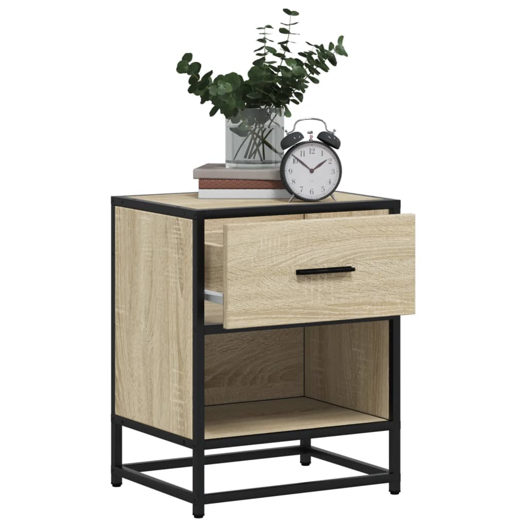 vidaXL Bedside Cabinets 2 pcs Sonoma Oak 40x31x50 cm Engineered Wood 4