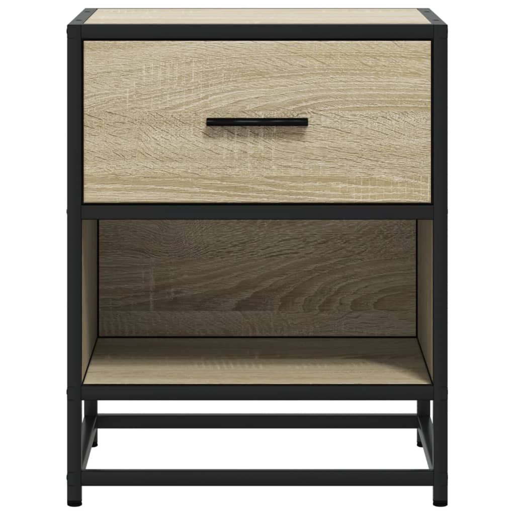 vidaXL Bedside Cabinets 2 pcs Sonoma Oak 40x31x50 cm Engineered Wood 5