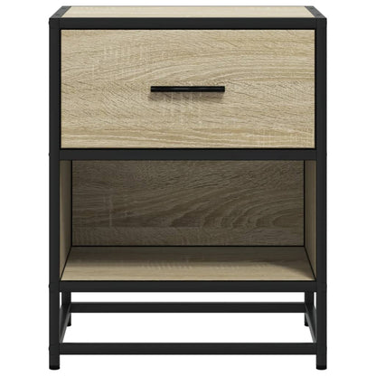 vidaXL Bedside Cabinets 2 pcs Sonoma Oak 40x31x50 cm Engineered Wood 5
