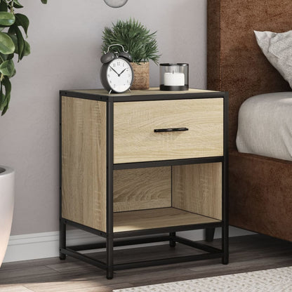 vidaXL Bedside Cabinets 2 pcs Sonoma Oak 40x31x50 cm Engineered Wood 1