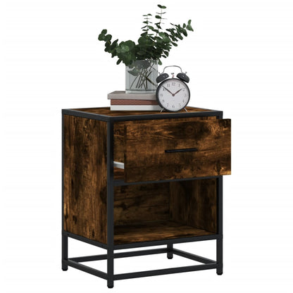 vidaXL Bedside Cabinets 2 pcs Smoked Oak 40x31x50 cm Engineered Wood 4