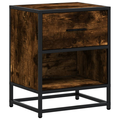 vidaXL Bedside Cabinets 2 pcs Smoked Oak 40x31x50 cm Engineered Wood 6