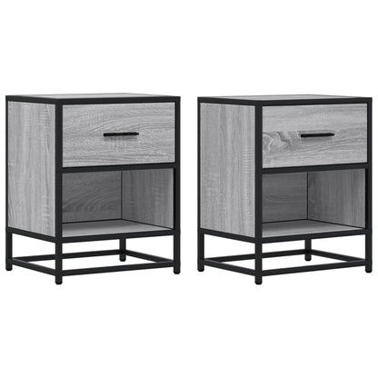 vidaXL Bedside Cabinets 2 pcs Grey Sonoma 40x31x50 cm Engineered Wood 2