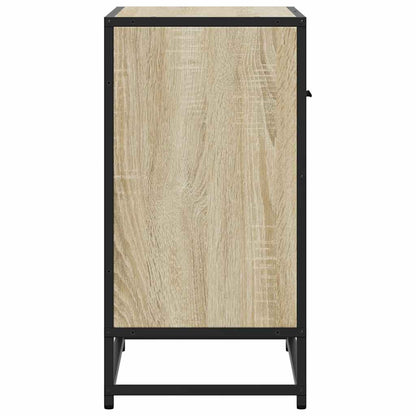 vidaXL Bedside Cabinet Sonoma Oak 60x31x60 cm Engineered Wood and Metal 6